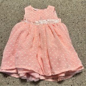 12 Month Pink multi-layered dress